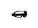 Ruimzichtbril GG 6000 Zwart Polycarbonaat Blank - 1