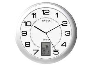 Wandklok Unilux Instinct Ø31cm Zilvergrijs cijferaanduiding - 3