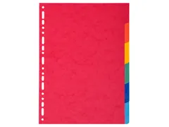 Tabbladen karton 220g 6-delig A4 Assorti