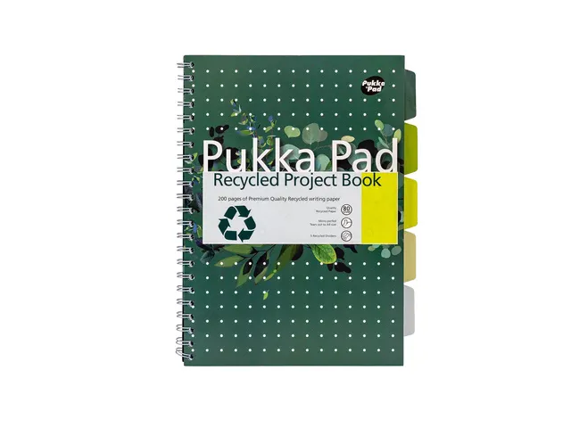 #Projectboek Pukka Pad A4 lijnrecycled groen