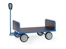 Handtrekwagen 2 Kopwanden Multiplex 4022v 500kg 1200x700mm Rubber