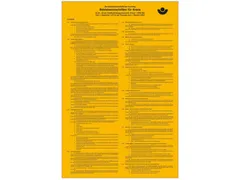 affiche,Bedieningsvoorschriften voor kranen,PVC,geel,om te verlijmen