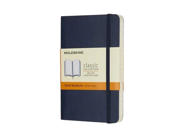 Carnet de notes A6 Moleskine Couverture souple Bleu Saphir