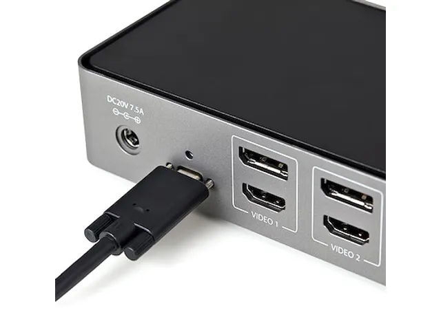 StarTech Hybride Dock Universeel USB-C USB-A Triple 4K HDMI DP 85W