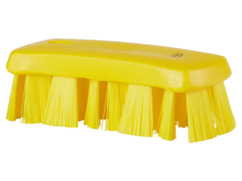 Vikan 3891-6 UST Kleine Werkborstel Harde vezel 176mm Geel