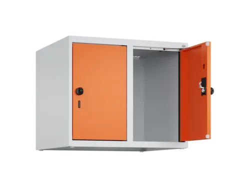 opzetkast,v. locker,2vak.,vak B 300mm,HxBxD 500x600x500mm,draaigrendel