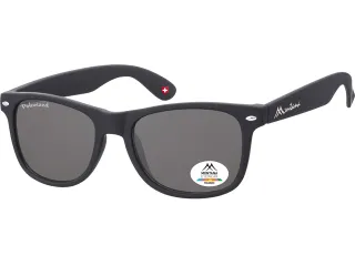 Zonnebril Montana met smoke gepolariseerd glas zwart - 2