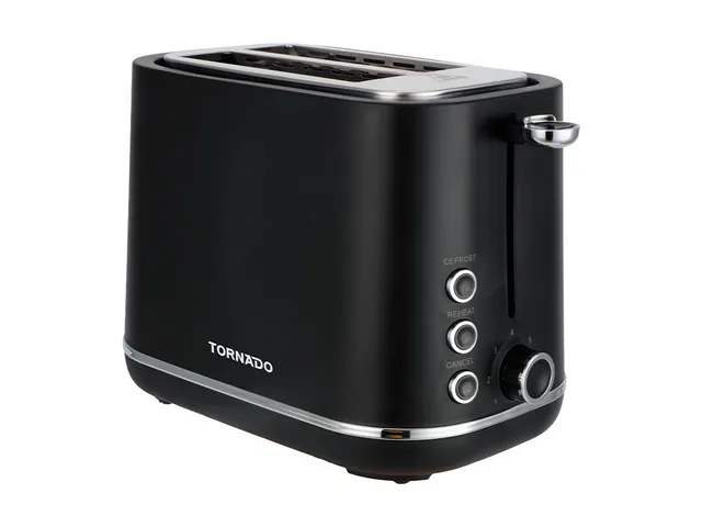TTA-1430-GS Broodrooster in retro design voor 2 sneetjes 850W Zwart