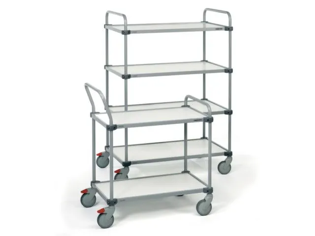 chariot à étagères ESD,ESD,force 150kg,2xpanneau en acier