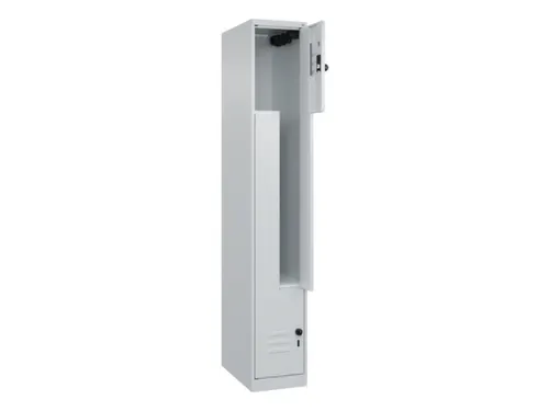 Z-garderobekast,HxBxD 1850x300x500mm,vak B 150/300mm,draaigrendel