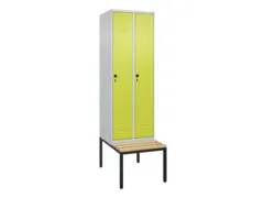 locker voor scheiding van kleding,HxBxD 2120x600x815mm,2vak