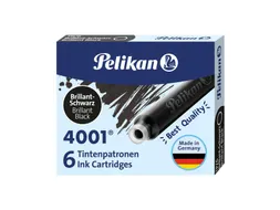 Inktpatroon Pelikan 4001 zwart 6 stuks