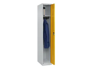 locker,HxBxD 1850x300x500mm,1vak,vak B 300mm,cil.-slot,staand op vloer - 1