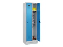 locker,HxBxD 1950x600x500mm,2vak,vak B 300mm,draaigrendel,sokkel