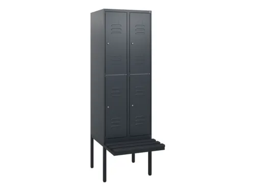 Dubbeldekse dekenkist,HxBxD 1950x600x815mm,2x2vak.,vak B 300mm