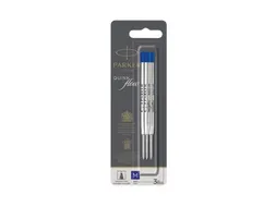 Balpenvulling Parker Quinkflow medium blauw blister à 3 stuks