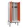 locker met bank,voor scheiding van kleding,HxBxD 2120x800x815mm,2vak