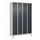 Z-garderobekast,HxBxD 1950x1200x500mm,vak B 150/300mm,cil.-slot,voeten