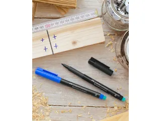 Marker Faber-Castell Multimark permanent M zwart - 9