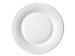 Bord IEZZY Ø180mm karton 100 stuks wit