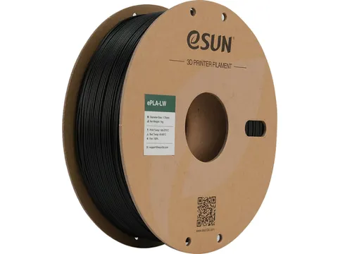 eSUN 3D printer Filament ePLA-LW 1,75 mm Zwart 1kg