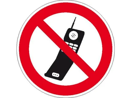 verbodsbord,Gebruik mobiele telefoon verboden,aluminium gemerkt