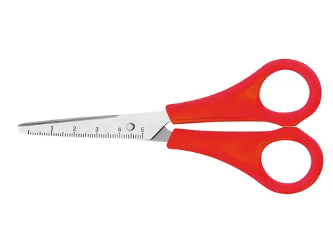 Schaar Westcott Kids 13cm RH kunststof spitse punt rood