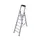 trapladder,eenzijdig,6treden,bordes met profiel,Stand H 1,3m