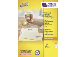 etiket Avery ILK 105x42,3mm 100 vel 14 etiketten per vel wit
