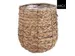 Panier à plantes Mica Avalon jonc de mer rond 21x18cm marron clair