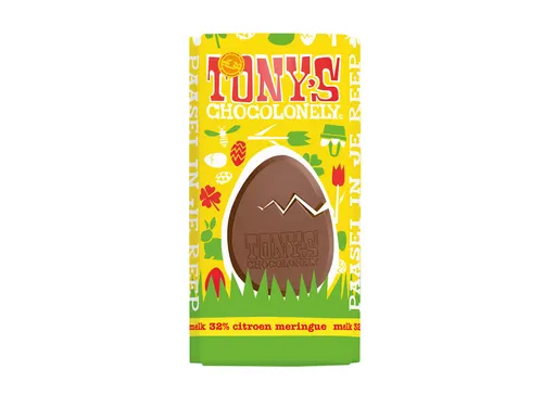 Chocolade Tony's paasreep melk citroen meringue