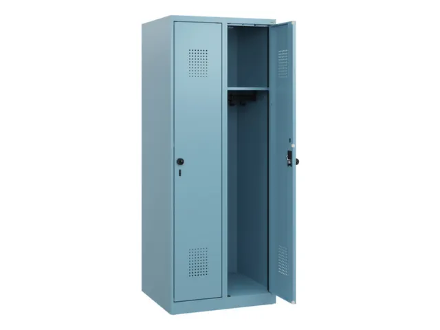 schoollocker,HxBxD 1530x600x500mm,2vak,vak B 300mm,draaigrendel