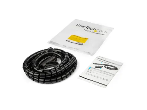 1,5M Kabelgoot Spiraal 25Mm Diameter Zwart