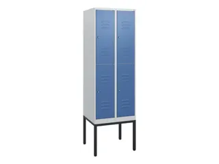 dubbeldekse locker,HxBxD 1950x600x500mm,2x2vak.,vak B 300mm - 1