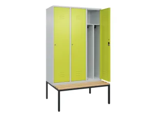 locker voor scheiding van kleding,HxBxD 2120x1200x815mm,3vak - 2