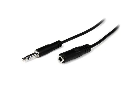 1m slim 3.5mm Stereo Audio Verlengkabel M/F