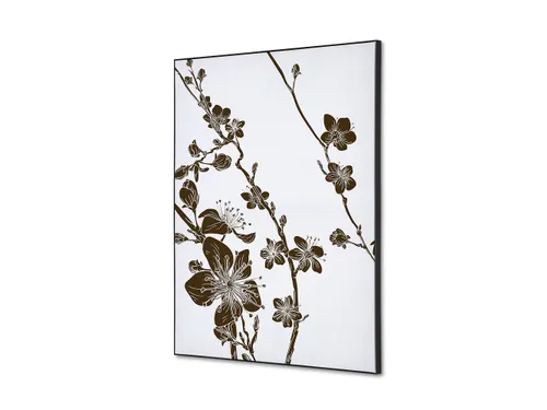Wanddecoratie Textiel Set A2 Japanse Bloesem Bruin