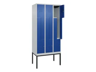 Z-garderobekast,HxBxD 2120x900x500mm,vak B 150/300mm,cil.-slot - 2
