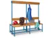 banc double,HxLxP 1600x1500x770mm,piètement RAL5012