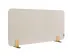 OUTLET Elements Bureauscherm akoestisch 60x120cm Beige Houders