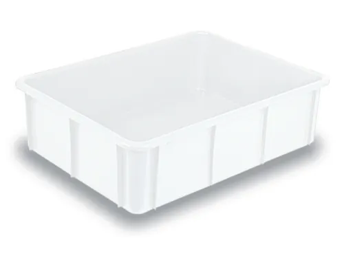 Stapelbak Pe Hxlxb 220X800X600Mm Inhoud 80L Naturel Wit