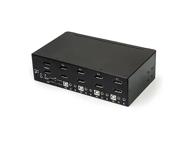4 poorts Dual DisplayPort KVM switch 4K 60Hz