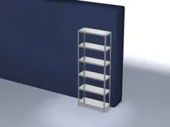 magazijnstelling,grondveld,HxBxD 2500x1000x400mm,vaklast 125kg