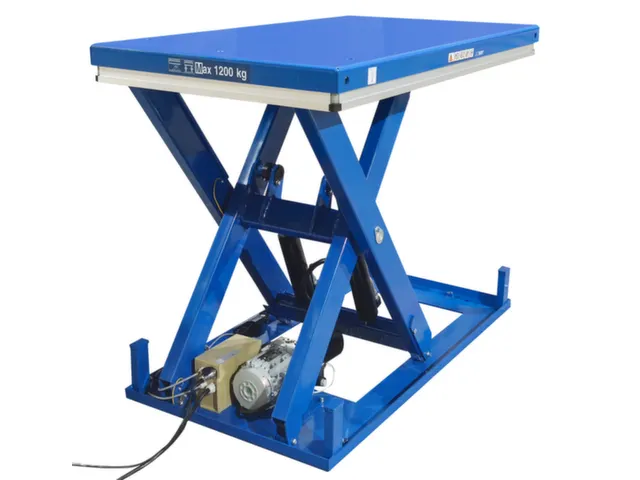 stationaire heftafel,draagverm. 1200kg,Gesloten platform