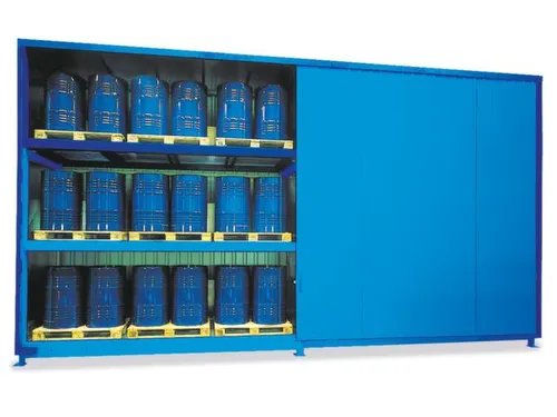 Stellingcontainer Gevaarlijke Stoffen Max. 48X200L Vaten Staand