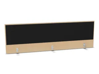 opzetpaneel bureau aanbouw achter B 1800mm NE-esdoorn BN8033-zwart - 1
