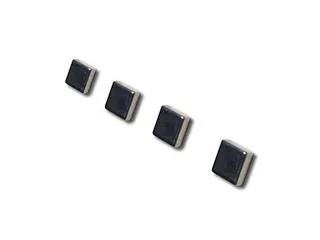 Glasbord Magneten Vierkant Zilver 10x10mm 4 stuks - 1