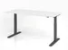 Bureau assis-debout électrique 700-1200x1800x800mm blanc/graphite