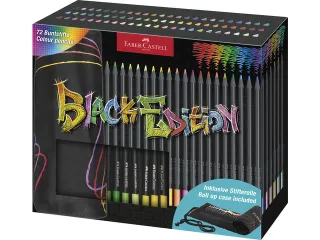 Kleurpotlood Faber-Castell Black Edition 72 stuks in roletui zwart - 7