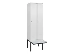 locker voor scheiding van kleding,HxBxD 2120x600x815mm,2vak